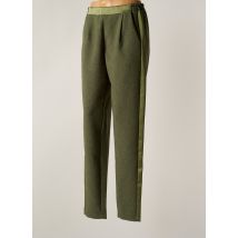 STUDIO PARISIEN - Pantalon slim vert en polyester - Femme - Taille 40 - Modz