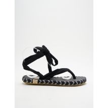 NALHO - Tongs noir en textile - Femme - Taille 39 - Modz
