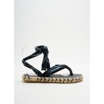 NALHO - Tongs noir en textile - Femme - Taille 39 - Modz