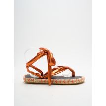 NALHO - Tongs orange en textile - Femme - Taille 38 - Modz