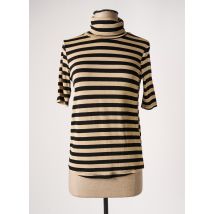 O'MER - Pull col roulé beige en viscose - Femme - Taille 36 - Modz