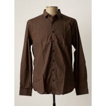 NO EXCESS - Chemise manches longues marron en coton - Homme - Taille S - Modz