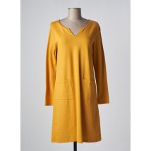 MALOKA - Robe courte jaune en viscose - Femme - Taille 38 - Modz