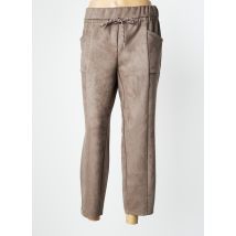 CECIL - Pantalon droit marron en polyester - Femme - Taille 44 - Modz