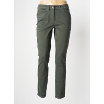 CECIL - Pantalon slim vert en coton - Femme - Taille TU - Modz