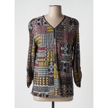 GEVANA - Blouse noir en viscose - Femme - Taille 40 - Modz