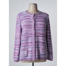 LUCIA - Gilet manches longues violet en acrylique - Femme - Taille 48 - Modz