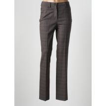 ATELIER GARDEUR - Pantalon slim marron en polyester - Femme - Taille 38 - Modz