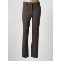 TONI - Pantalon droit marron en viscose - Femme - Taille 38 - Modz
