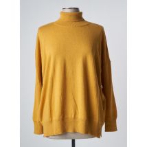 ZILCH - Pull col roulé jaune en laine - Femme - Taille 44 - Modz