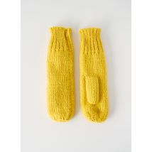 SEEBERGER - Gants jaune en acrylique - Femme - Taille TU - Modz