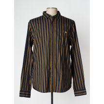 MAISON SCOTCH - Chemise manches longues marron en coton - Homme - Taille XL - Modz