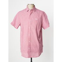 LEE COOPER - Chemise manches courtes rouge en coton - Homme - Taille S - Modz