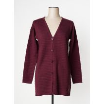 IMITZ - Gilet manches longues violet en viscose - Femme - Taille 36 - Modz