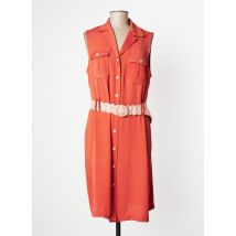 TINTA STYLE - Robe mi-longue orange en polyester - Femme - Taille 46 - Modz
