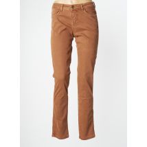 JENSEN - Jeans coupe slim marron en coton - Femme - Taille 38 - Modz