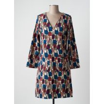 MADE IN SENS - Robe mi-longue beige en viscose - Femme - Taille 38 - Modz