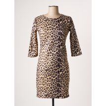 PAPILLONNE - Robe courte beige en polyester - Femme - Taille 36 - Modz