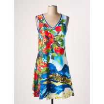 MALOKA - Robe courte bleu en polyester - Femme - Taille 36 - Modz