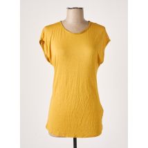 LA FEE MARABOUTEE - T-shirt jaune en viscose - Femme - Taille 34 - Modz