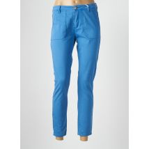 F.A.M. - Pantalon 7/8 bleu en coton - Femme - Taille W27 - Modz