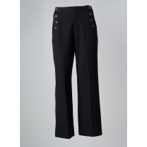 VINTAGE LOOK - Pantalon droit noir en polyester - Femme - Taille 38 - Modz