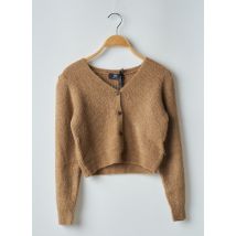 LE TEMPS DES CERISES - Gilet manches longues beige en acrylique - Fille - Taille TU - Modz