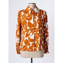 COULEURS DU TEMPS - Chemisier orange en viscose - Femme - Taille 40 - Modz