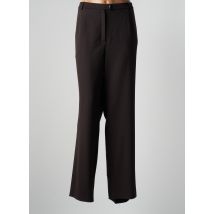 PAUL MAUSNER - Pantalon droit marron en polyester - Femme - Taille 50 - Modz