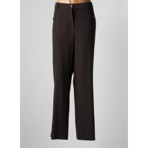 PAUL MAUSNER - Pantalon droit marron en nylon - Femme - Taille 50 - Modz