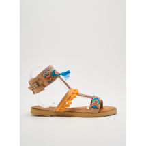 SANBRAZ - Sandales/Nu pieds marron en cuir - Femme - Taille 36 - Modz