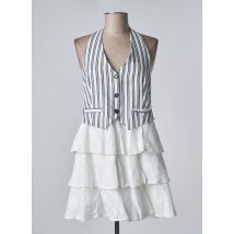 KING KONG - Robe courte blanc en viscose - Femme - Taille 38 - Modz