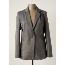 ANGELA DAVIS - Blazer gris en polyester - Femme - Taille 44 - Modz