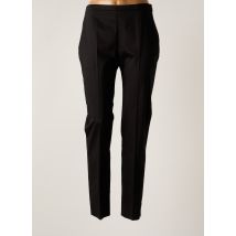 CARLA MONTANARINI - Pantalon droit noir en coton - Femme - Taille 40 - Modz