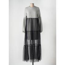 ANGELA DAVIS - Robe longue gris en polyester - Femme - Taille 36 - Modz