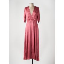 ANGELA DAVIS - Robe longue rose en viscose - Femme - Taille 38 - Modz