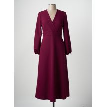 ANGELA DAVIS - Robe longue violet en polyester - Femme - Taille 40 - Modz