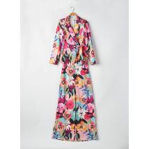 ANGELA DAVIS - Ensemble pantalon rose en polyester - Femme - Taille 38 - Modz
