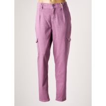 STREET ONE - Pantalon cargo violet en coton - Femme - Taille TU - Modz