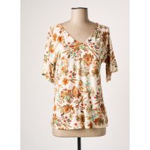 AZAY - T-shirt beige en viscose - Femme - Taille 42 - Modz