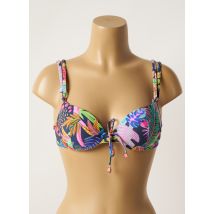 CHERRY BEACH - Haut de maillot de bain bleu en polyamide - Femme - Taille 90B - Modz