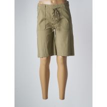 GRIFFON - Bermuda vert en coton - Femme - Taille 40 - Modz