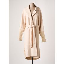 DIXIE - Manteau long beige en laine - Femme - Taille 36 - Modz