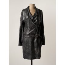 HBT - Robe mi-longue gris en polyamide - Femme - Taille 40 - Modz