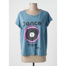 ONE TEE - T-shirt bleu en coton - Femme - Taille 34 - Modz