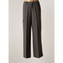 GRACE & MILA - Pantalon cargo gris en polyester - Femme - Taille 36 - Modz