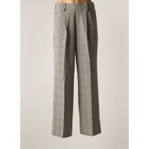 GRACE & MILA - Pantalon droit gris en polyester pour femme - Taille 36 - Modz