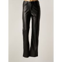 ORAIJE - Pantalon droit noir en polyurethane - Femme - Taille 36 - Modz