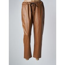 ADILYNN - Pantalon slim marron en polyester - Femme - Taille 38 - Modz