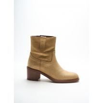 PATRICIA MILLER - Bottines/Boots beige en cuir - Femme - Taille 41 - Modz